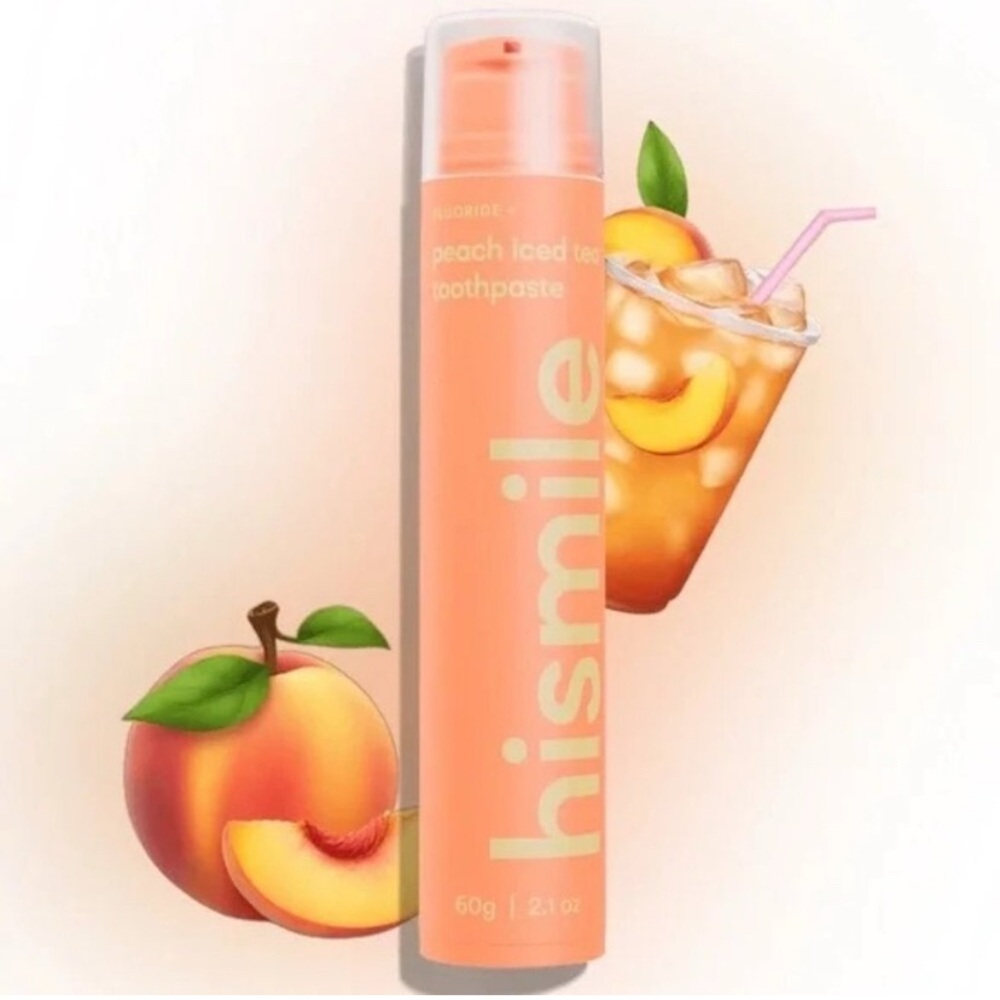 Hismile Peach Iced Tea Toothpaste- Viral on TikTok - Vegan, Gluten-Free NWT